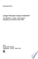Langue française, langue d'adoption
