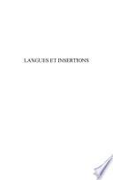 Langues et insertions