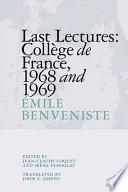 Last Lectures