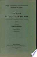 Latinitatis MedII Aevi