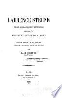 Laurence Sterne, étude biographique et littéraire