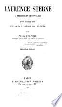 Laurence Sterne, sa personne et ses ouvrages