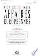 Law and European affairs