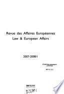 Law and European affairs