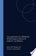Law and Justice in a Multistate World