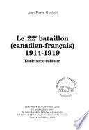 Le 22e Bataillon (canadien-français), 1914-1919