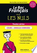 Le Bac Français Pour les Nuls, nouvelle édition