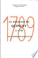 Le bailliage de Quingey en 1789