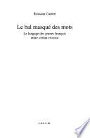 Le bal masqué des mots