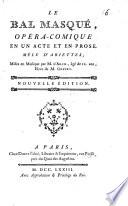 Le bal masqué