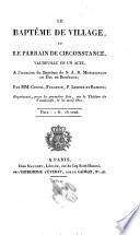 Le baptême de village, ou, Le parrain de circonstance