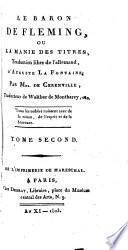 Le baron Fleming ou la manie des titres