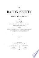 Le baron Seutin: notice nécrologique