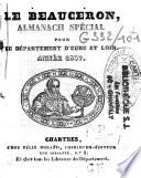 Le Beauceron, Almanach spécial pour le département d'Eure et Loir