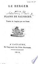 Le Berger de la plaine de Salisbury. Traduit de l'Anglois par une Dame