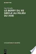 Le Berry du Xe siècle au milieu du XIIIe