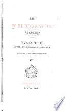Le Bibliographe alsacien