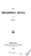 LE BIBLIOPHILE BELGE 