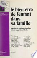 Le bien-être de l'enfant dans sa famille