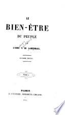 Le bien-être du peuple