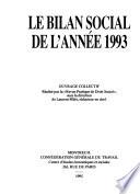 Le Bilan social de l'année