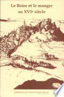 Le boire et le manger au XVIe siècle