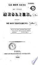 Le bon sens du curé Meslier