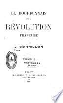 Le Bourbonnais sous la Révolution française