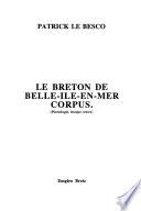 Le breton de Belle-Ile-en-Mer, corpus