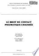 Le bruit de contact pneumatique-chaussée