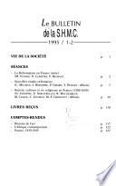 Le bulletin de la S.H.M.C.