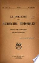 Le Bulletin des recherches historiques