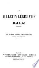 Le bulletin législatif Dalloz