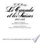 Le Canada et les Suisses, 1604-1974