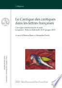 Le Cantique des cantiques dans les lettres françaises