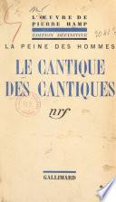 Le cantique des cantiques