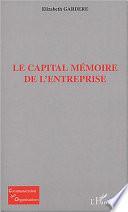 Le capital mémoire de l'entreprise