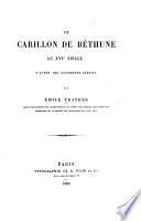 Le carillon de Béthune au xvie siècle