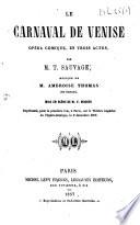 Le carnaval de Venise