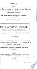 Le champignon musque (Selenosporium aquaeductum) ...