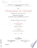 Le Chansonnier de l'Arsenal