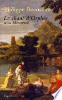 Le Chant d'Orphée selon Monteverdi