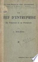 Le chef d'entreprise