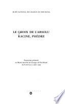 Le choix de l'absolu