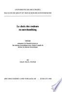 Le choix des couleurs en merchandising