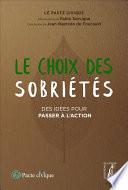 Le choix des sobriétés