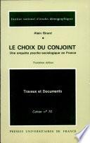 Le choix du conjoint