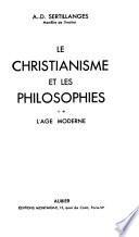 Le christianisme et les philosophies