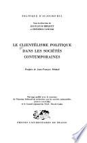 Le clientélisme politique dans les sociétés contemporaines