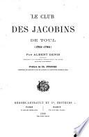 Le club des Jacobins de Toul '(1793-1795)'